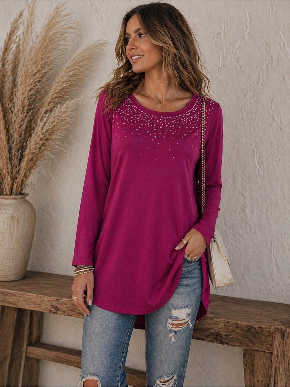 ✨ Rafaella Embellished Top – Elegant Everyday Sparkle ✨